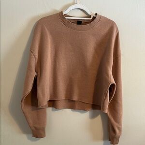 Brown Cropped Sweatshirt
